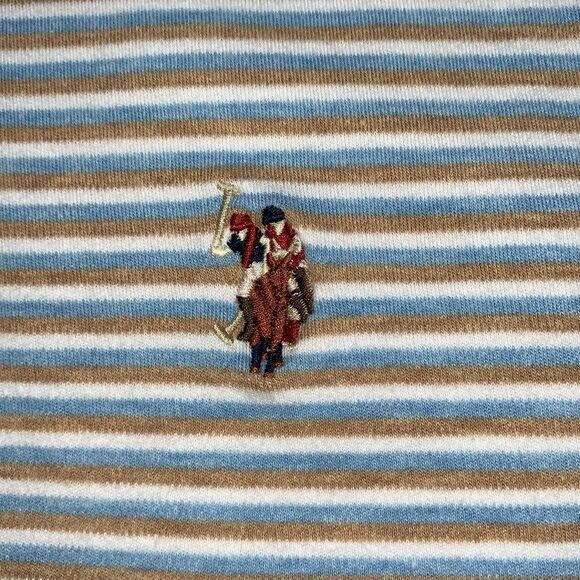 US Polo Assn. Luxuri Feel Men's Striped Short Sleeve Shirt Size XL - Picture 4 of 7